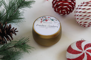 Mandarin Cranberry Soy Candle