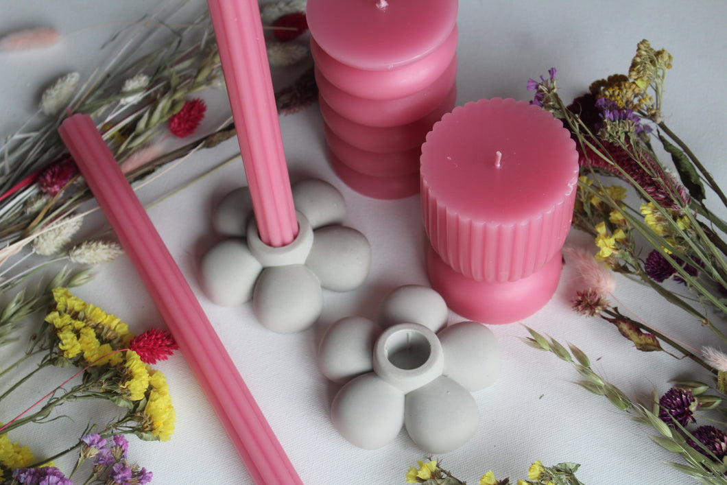 Flower Candle Stick Holder