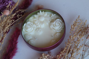 "Bouquet of Soy" Floral Candle