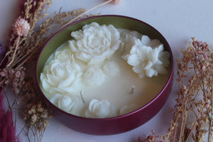 "Bouquet of Soy" Floral Candle